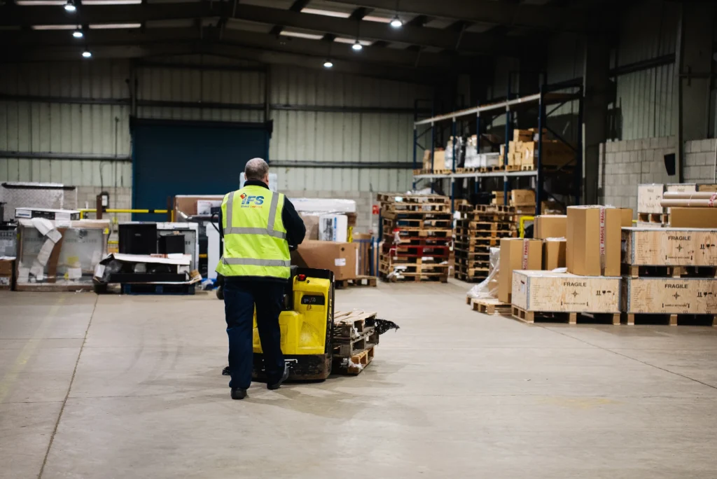 Staff at the IFS warehouse